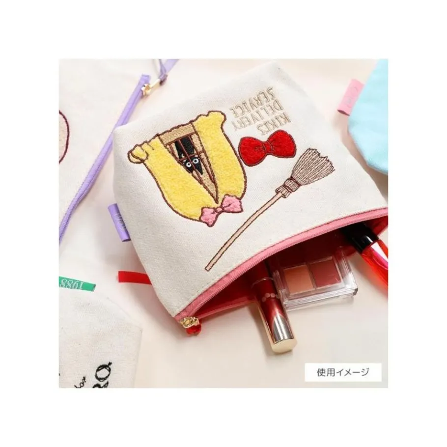 Maison Ghibli Embroidery Pouch Jiji In Cage - Kiki'S Delivery Service Outlet