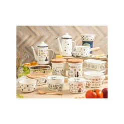 Maison Ghibli Enamel Butter Dish With Wooden Lid Soot Sprites 500Ml - My Neighbor T Online