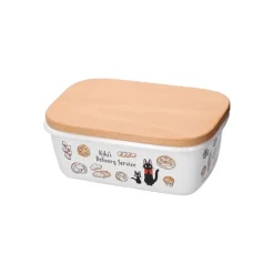 Maison Ghibli Enamel Butter Dish With Wooden Lid Viennese Pastries 500Ml - Kiki'S D Clearance