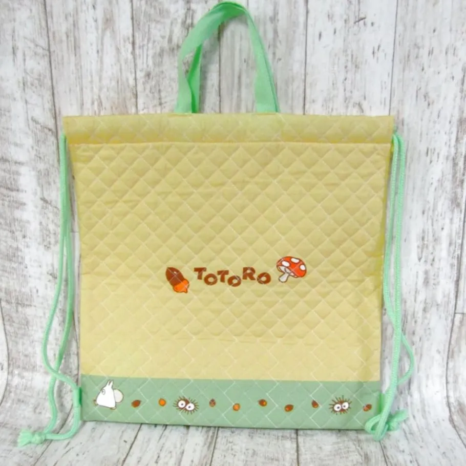 Maison Ghibli Foldable Backpack Totoro Nuts And Mushrooms - My Neighbour Totoro