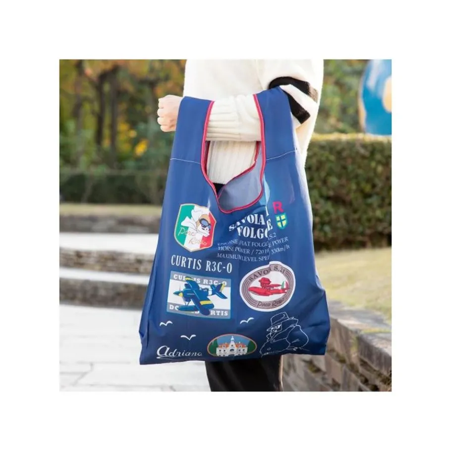 Maison Ghibli Foldable Bag Patch Porco - Porco Rosso Outlet