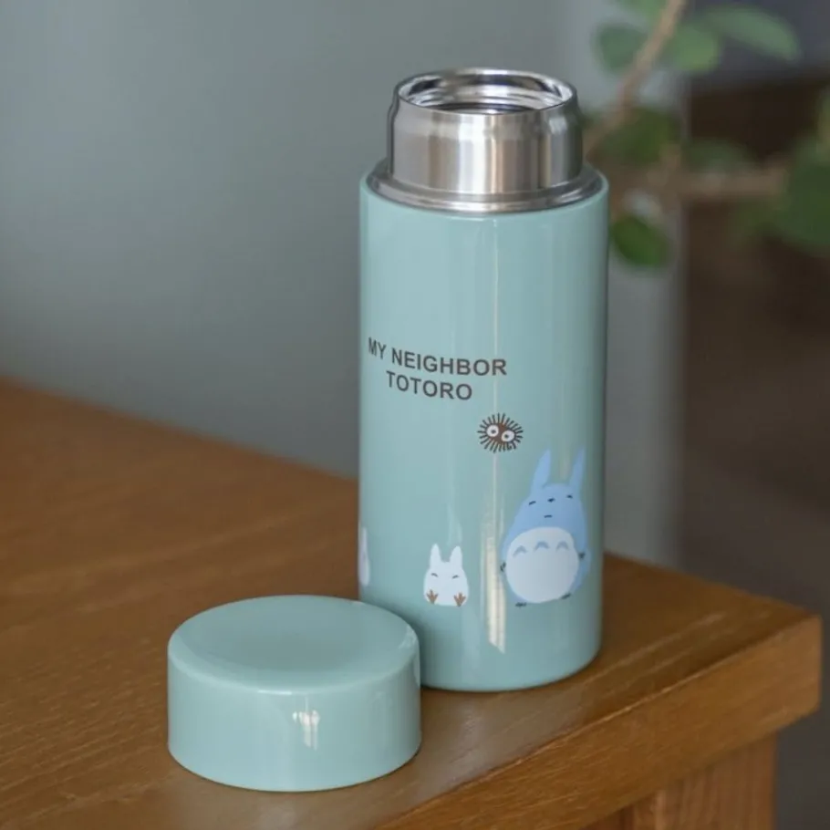Maison Ghibli Green Thermos Bottle 250Ml Grimaces - My Neighbor Totoro Clearance
