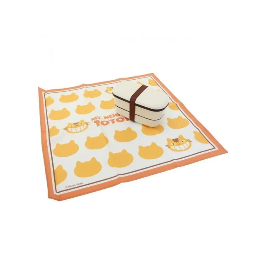 Maison Ghibli Handkerchief Catbus Silhouette 43 X 43 Cm - My Neighbor Totoro Hot