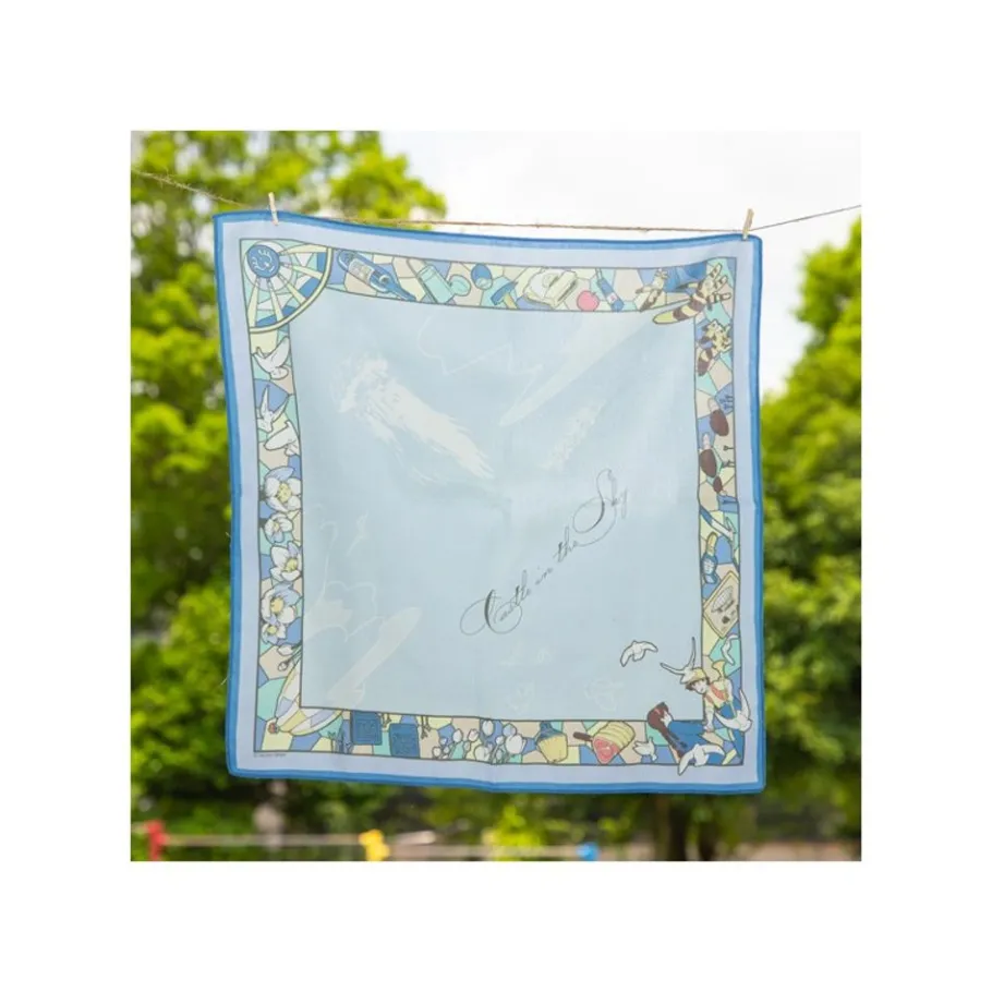 Maison Ghibli Handkerchiefs Blue Wind Path - Castle In The Sky Outlet