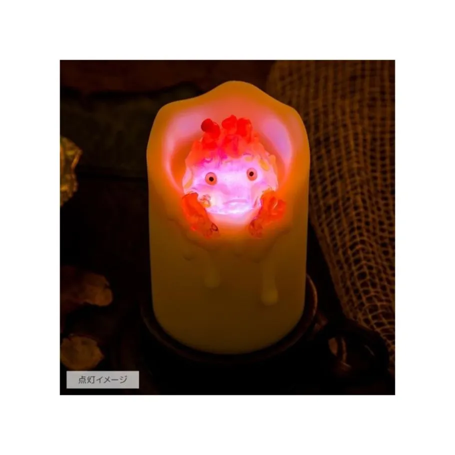 Maison Ghibli Illuminated Calcifer & Candle Statue - Howl'S Moving Castle Sale