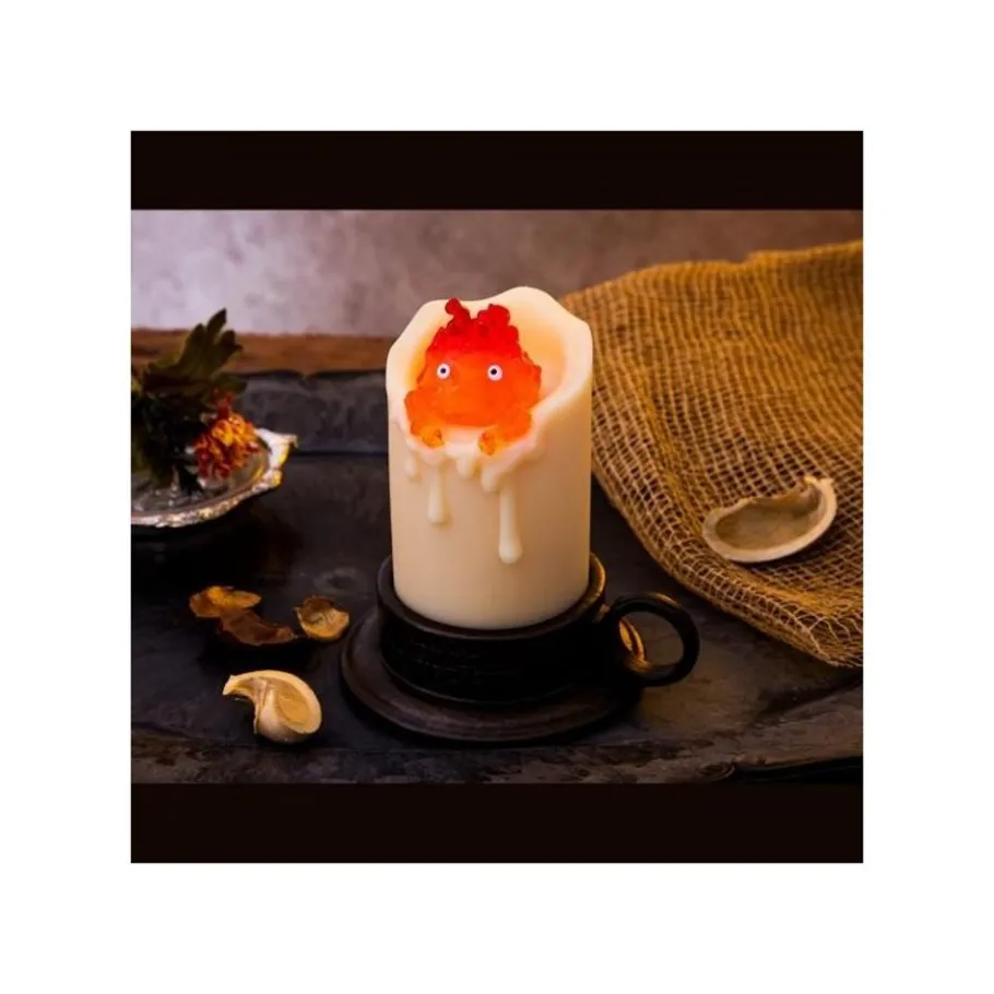 Maison Ghibli Illuminated Calcifer & Candle Statue - Howl'S Moving Castle Sale
