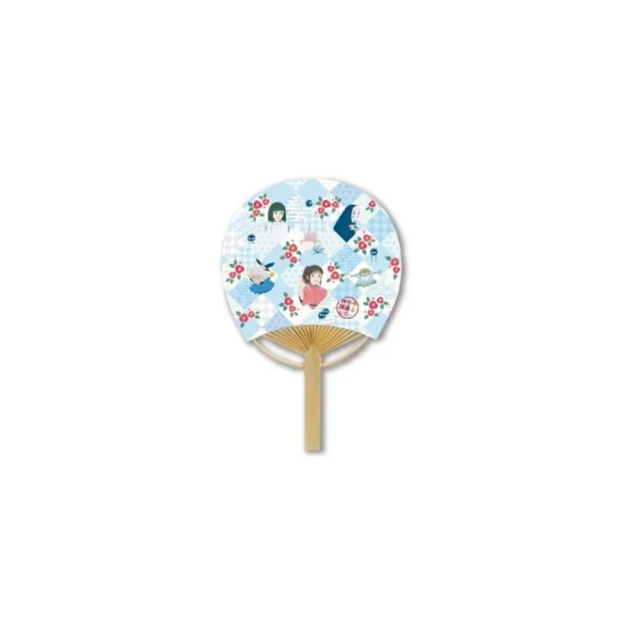 Maison Ghibli Japanese Bamboo Fan Diamond Check - Spirited Away Outlet