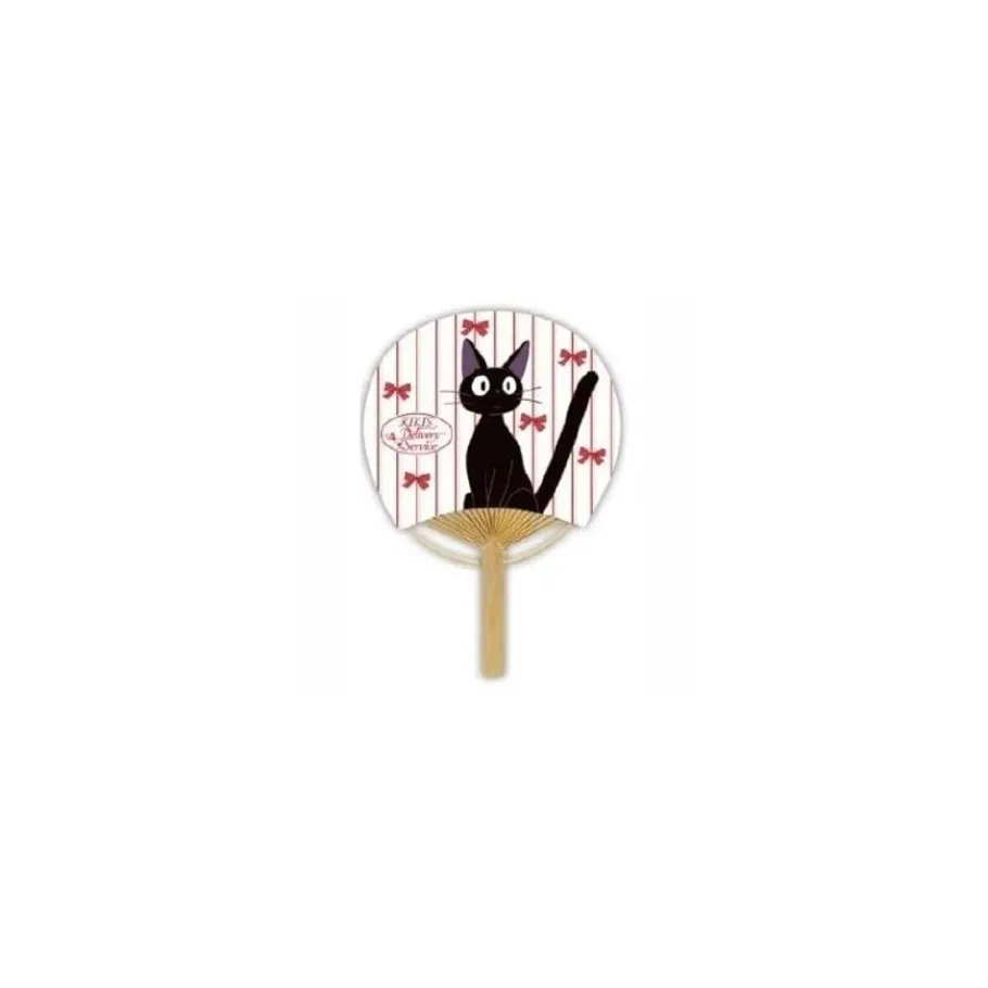 Maison Ghibli Japanese Bamboo Fan Kiki & Ribbon - Kiki'S Delivery Service New