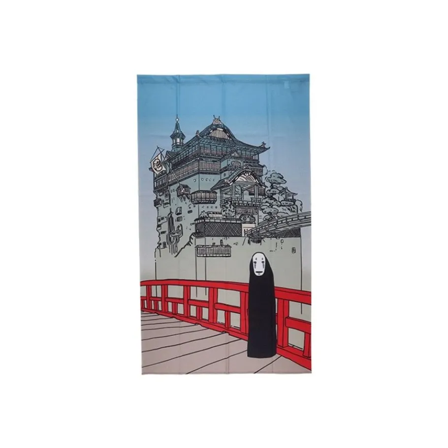 Maison Ghibli Japanese Curtain Aburaya & No Face - Spirited Away Clearance