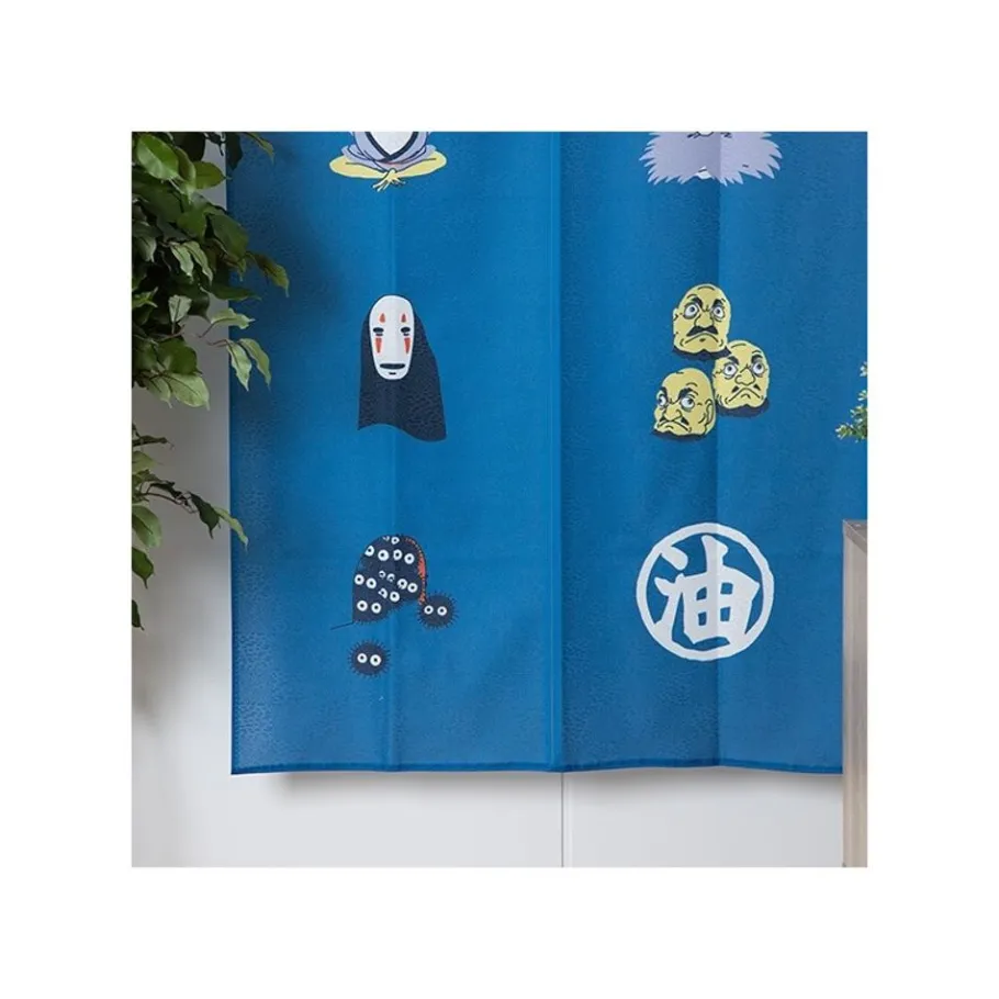 Maison Ghibli Japanese Curtain Kichijo Blue - Spirited Away Hot