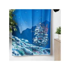 Maison Ghibli Japanese Curtain Moonlit Night - Howl'S Moving Castle Hot