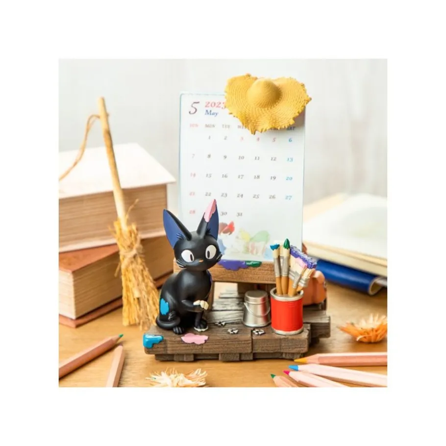 Maison Ghibli Jiji Easel Diorama & Calendar - Kiki'S Delivery Service