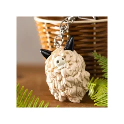 Maison Ghibli Keychain San'S Mask And Kodama - Princess Mononoke Best