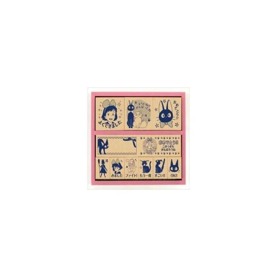 Maison Ghibli Kiki And Jiji Wood Stamp Blue - Kiki'S Delivery Service Online