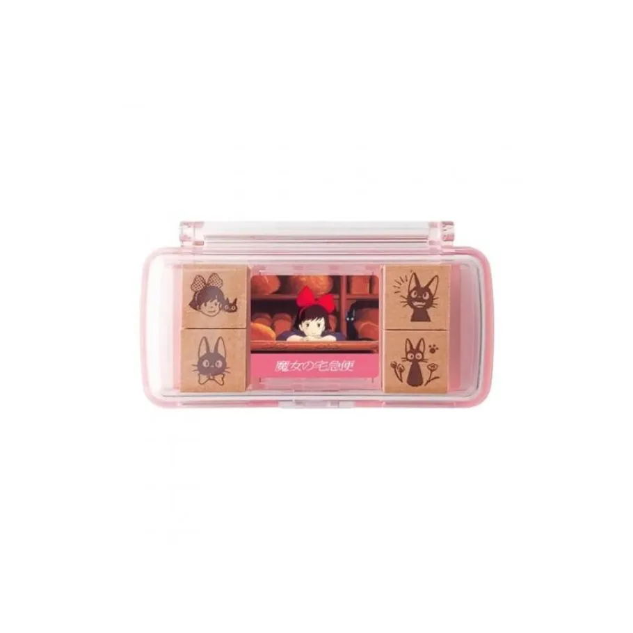 Maison Ghibli Kiki & Jiji Mini Stamp Set Purple - Kiki'S Delivery Service Best