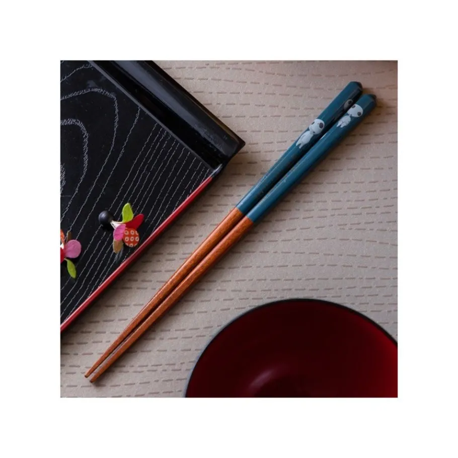 Maison Ghibli Lacquered Chopsticks 21Cm Kodama Dark Blue - Princess Mononoke Sale