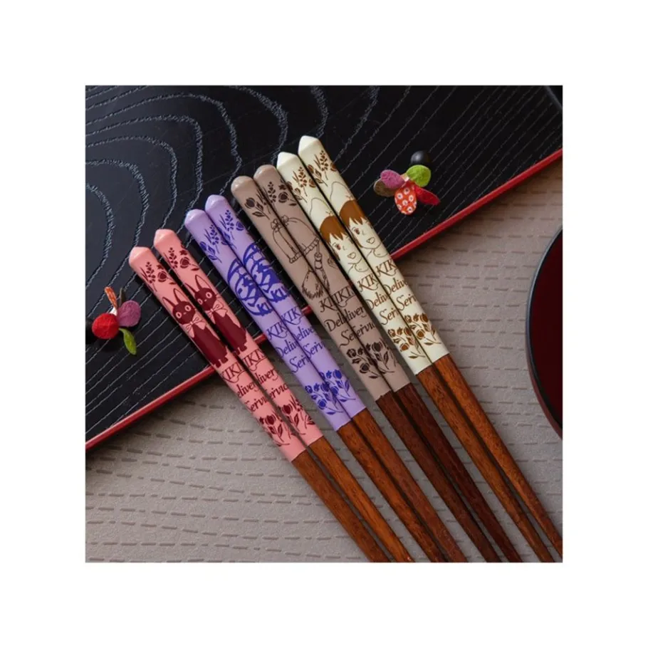 Maison Ghibli Lacquered Chopsticks 21Cm Sketches Brown - Kiki'S Delivery Service Best