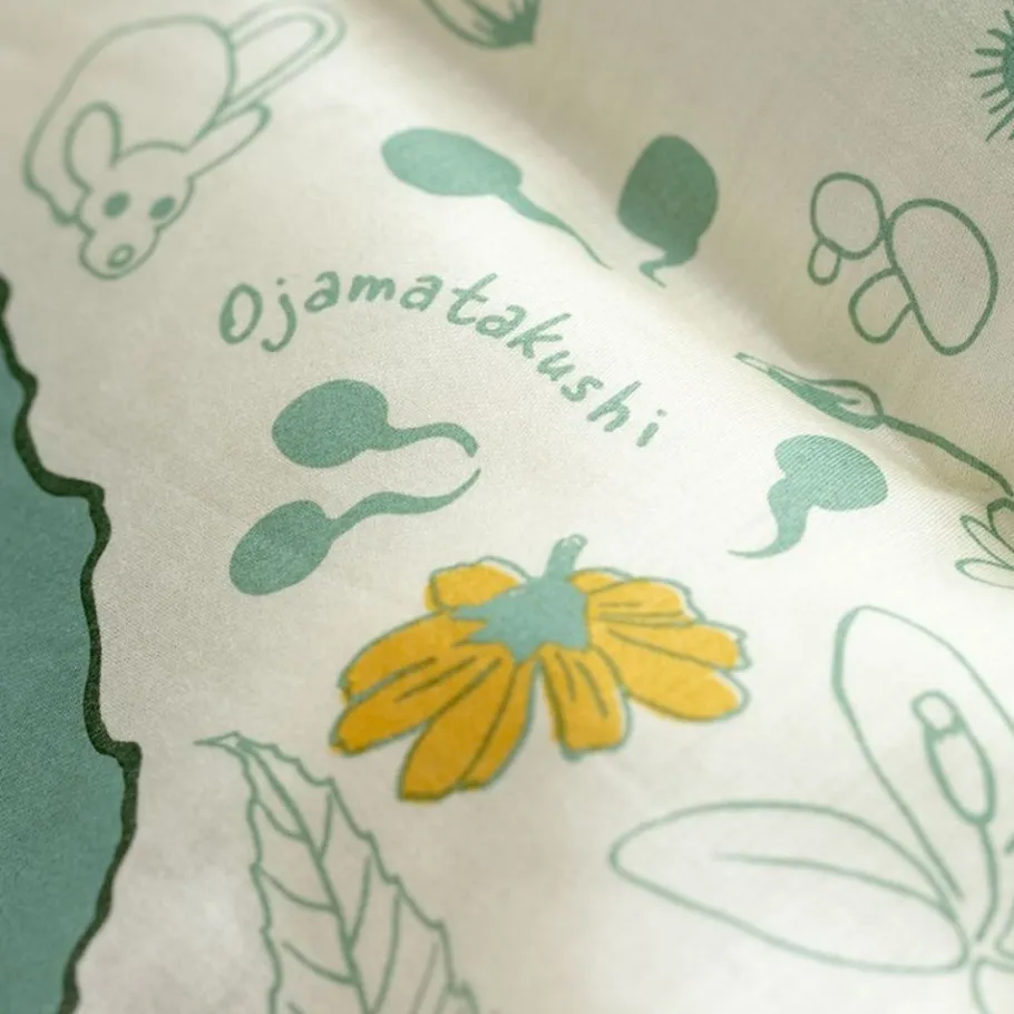 Maison Ghibli Large Handkerchief Mysterious Encounter 53X53 Cm - My Neighbour Totor New