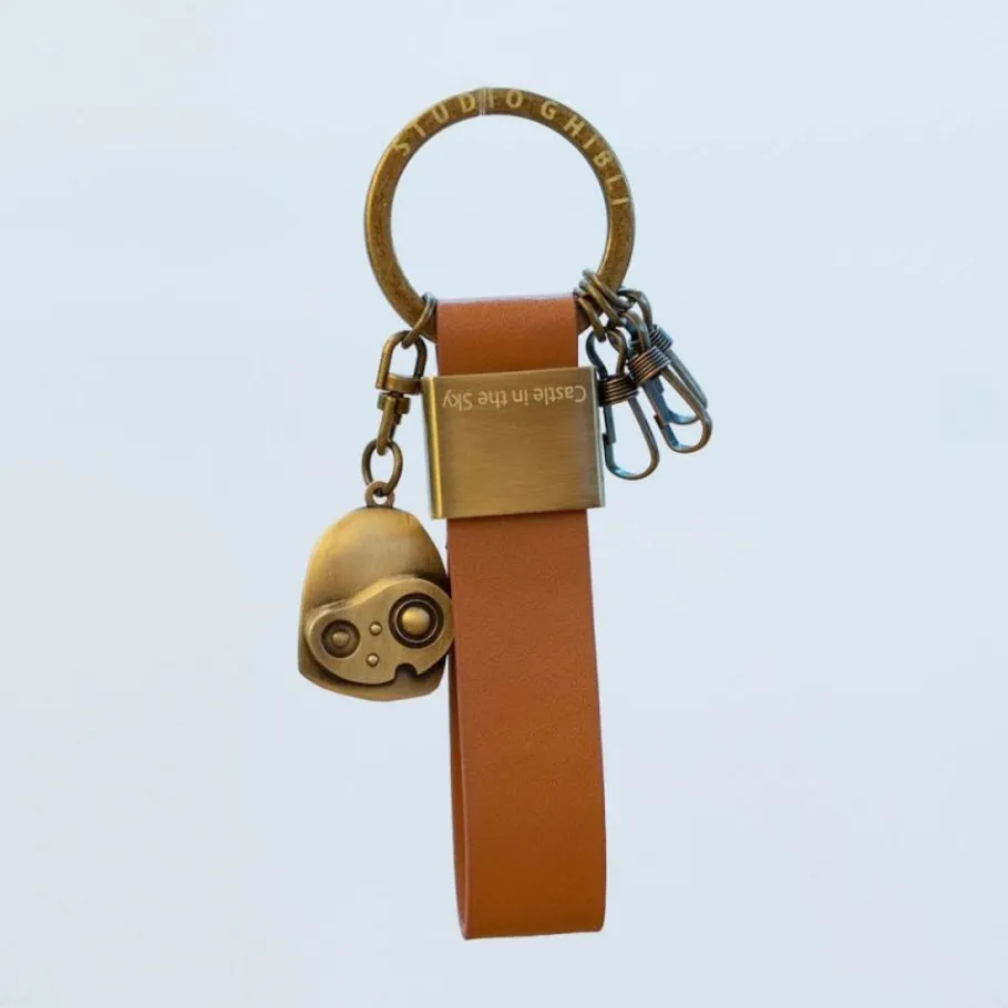 Maison Ghibli Leather Key Chain Robot - Castle In The Sky Outlet