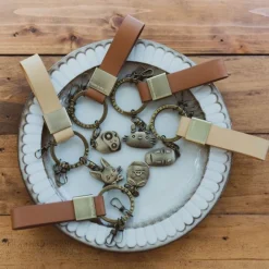 Maison Ghibli Leather Key Chain Robot - Castle In The Sky Outlet