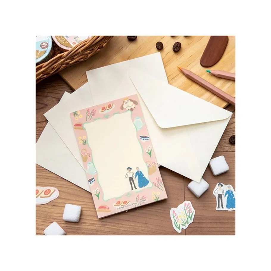 Maison Ghibli Letter Set Break Time Flowers - Howl'S Moving Castle Online