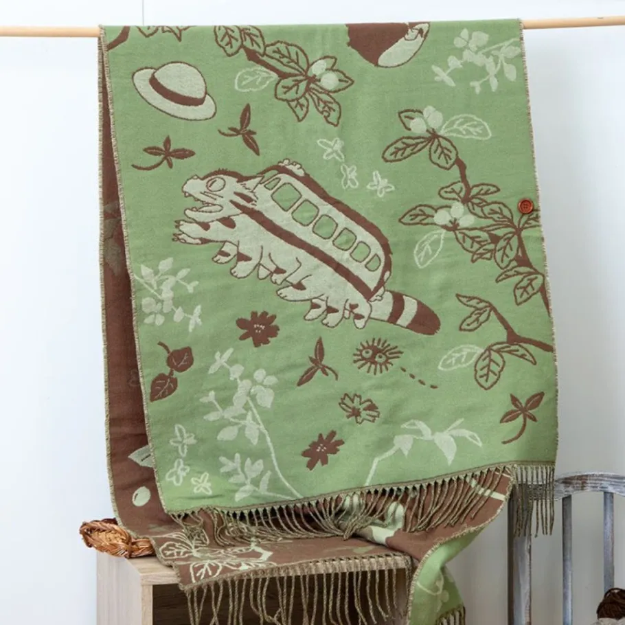 Maison Ghibli Light Green Stole Totoro & Catbus - My Neighbor Totoro Online