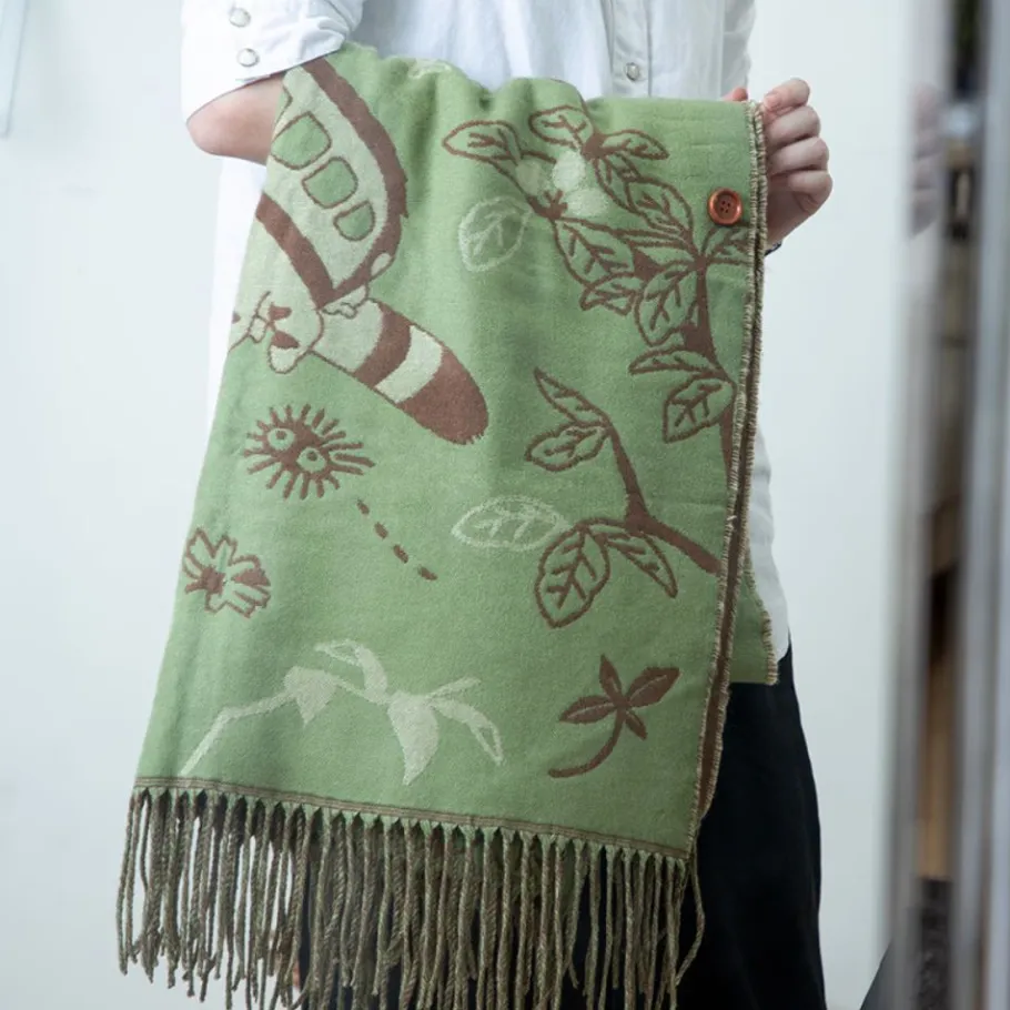 Maison Ghibli Light Green Stole Totoro & Catbus - My Neighbor Totoro Online