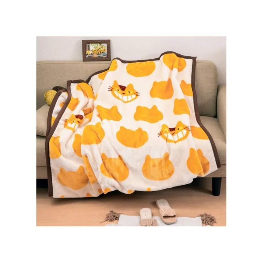 Maison Ghibli Long Blanket Catbus Silhouette 200X140 Cm - My Neighbor Totoro Sale
