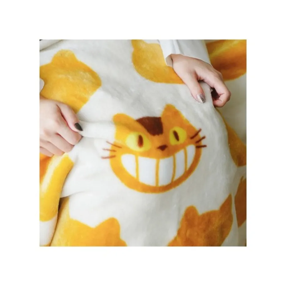 Maison Ghibli Long Blanket Catbus Silhouette 200X140 Cm - My Neighbor Totoro Sale