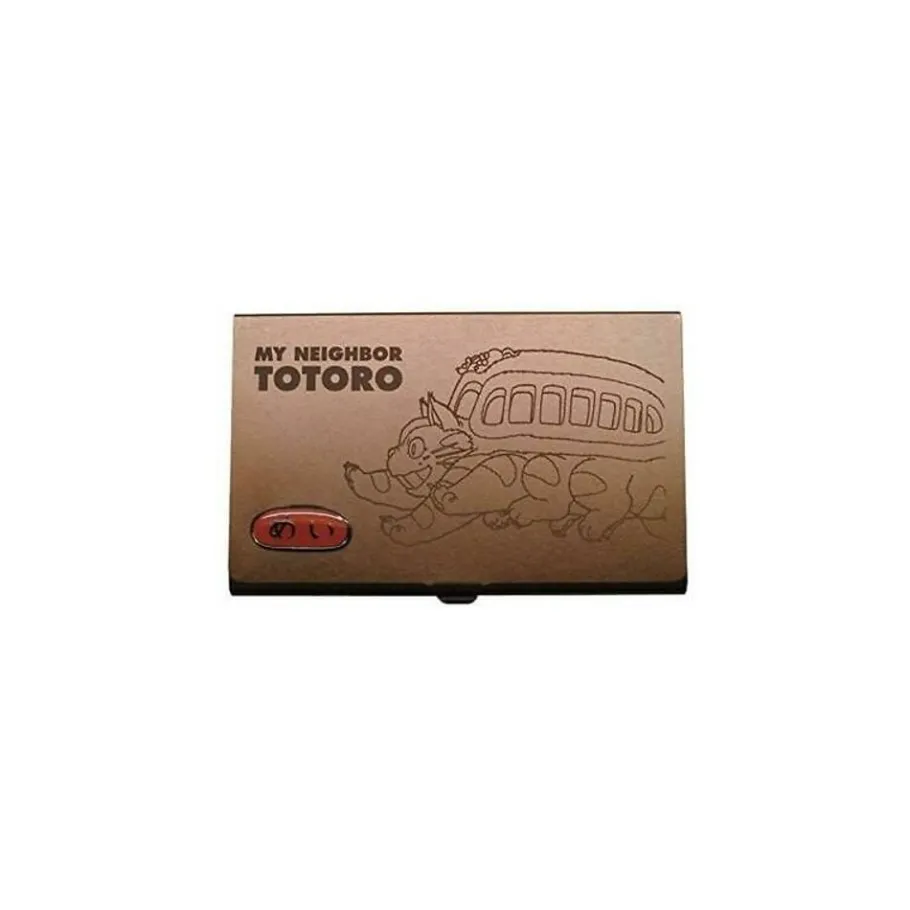 Maison Ghibli Metal Card Case Catbus Dark Brown - My Neighbor Tororo New