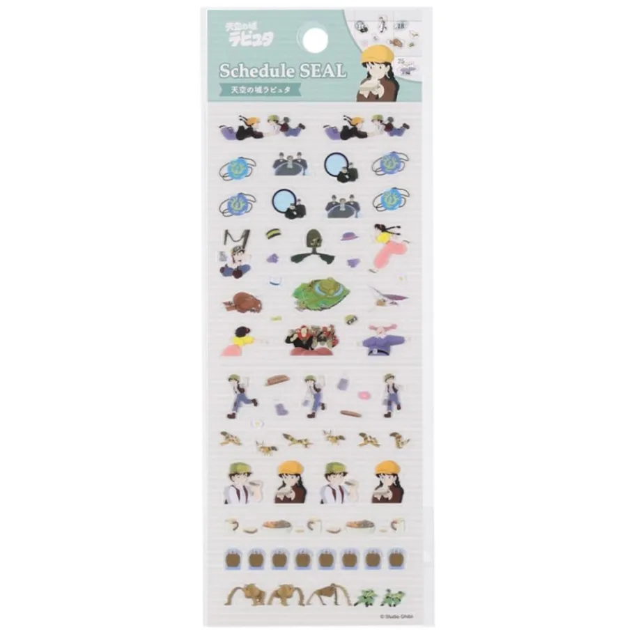 Maison Ghibli Mini Schedule Stickers 2024 - Castle In The Sky Online
