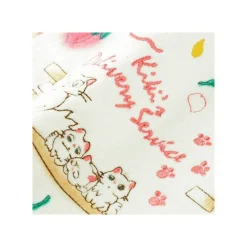 Maison Ghibli Mini Towel Cat Family 25 X 25 Cm - Kiki'S Delivery Service Hot