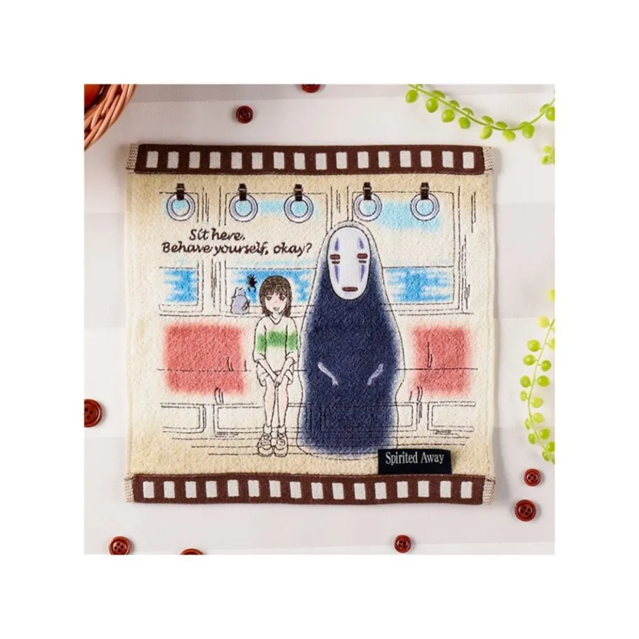 Maison Ghibli Mini Towel Celluloid Chihiro In The Train - Spirited Away Clearance