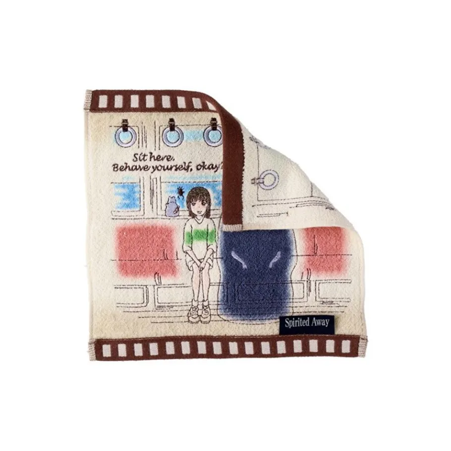 Maison Ghibli Mini Towel Celluloid Chihiro In The Train - Spirited Away Clearance