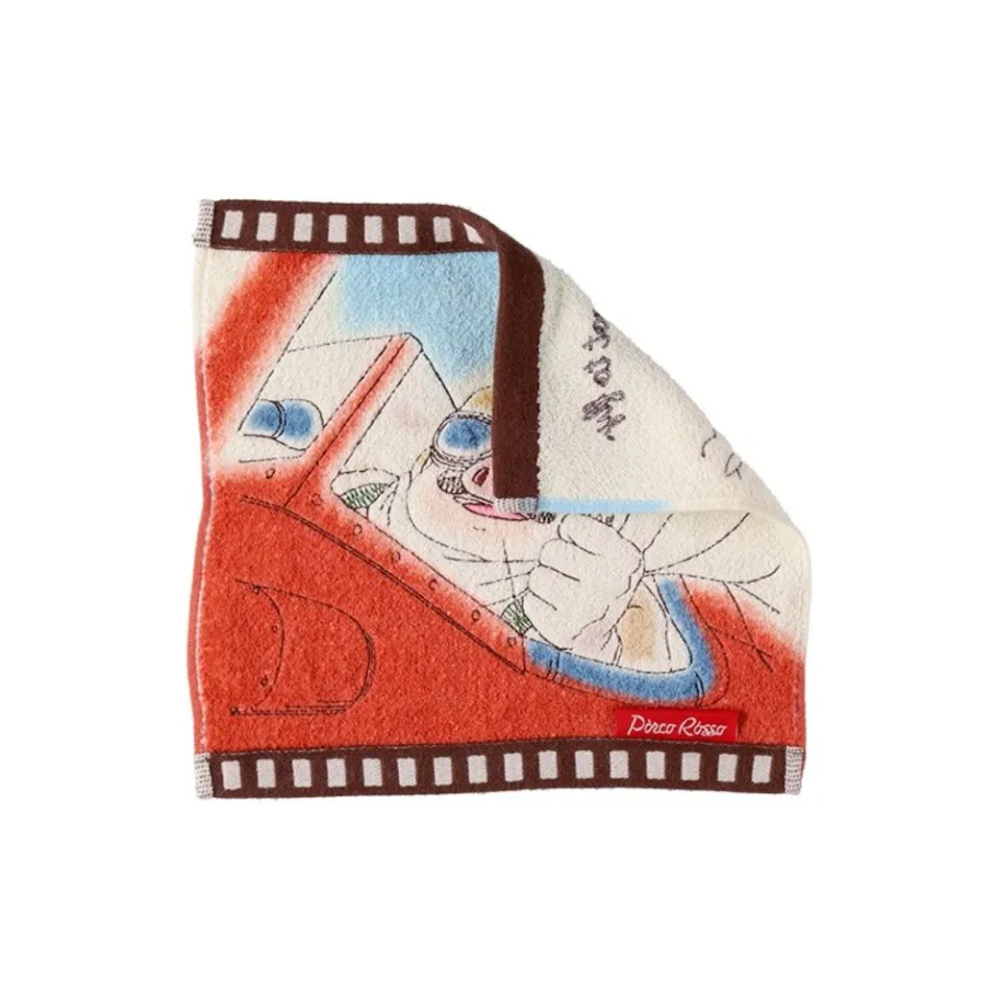 Maison Ghibli Mini Towel Celluloid Marco'S Seaplane - Porco Rosso Outlet