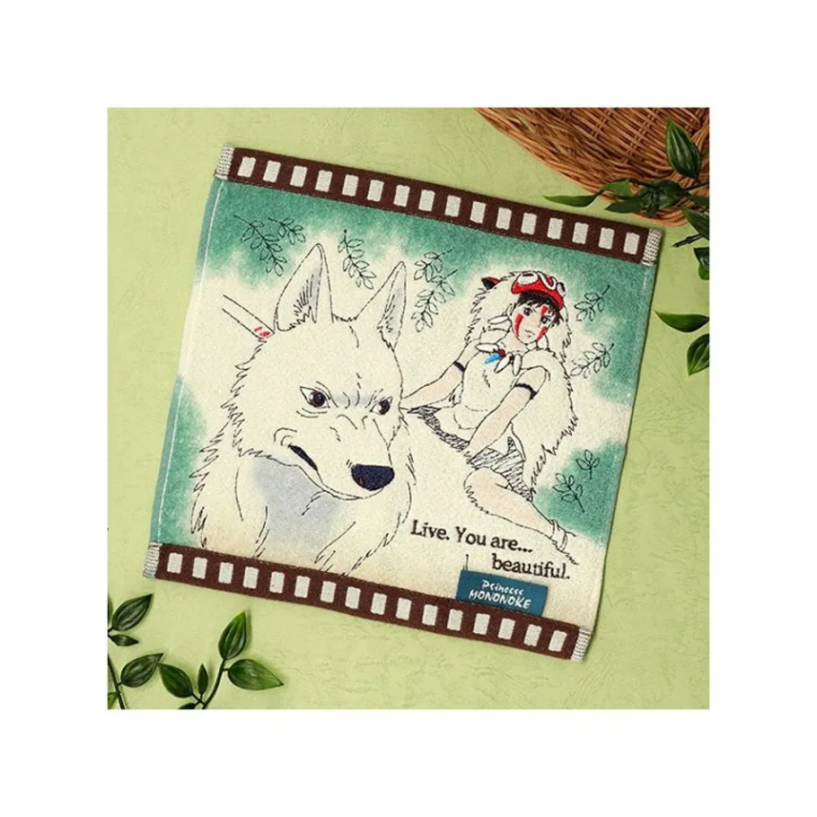 Maison Ghibli Mini Towel Celluloid San - Princess Mononoke Clearance