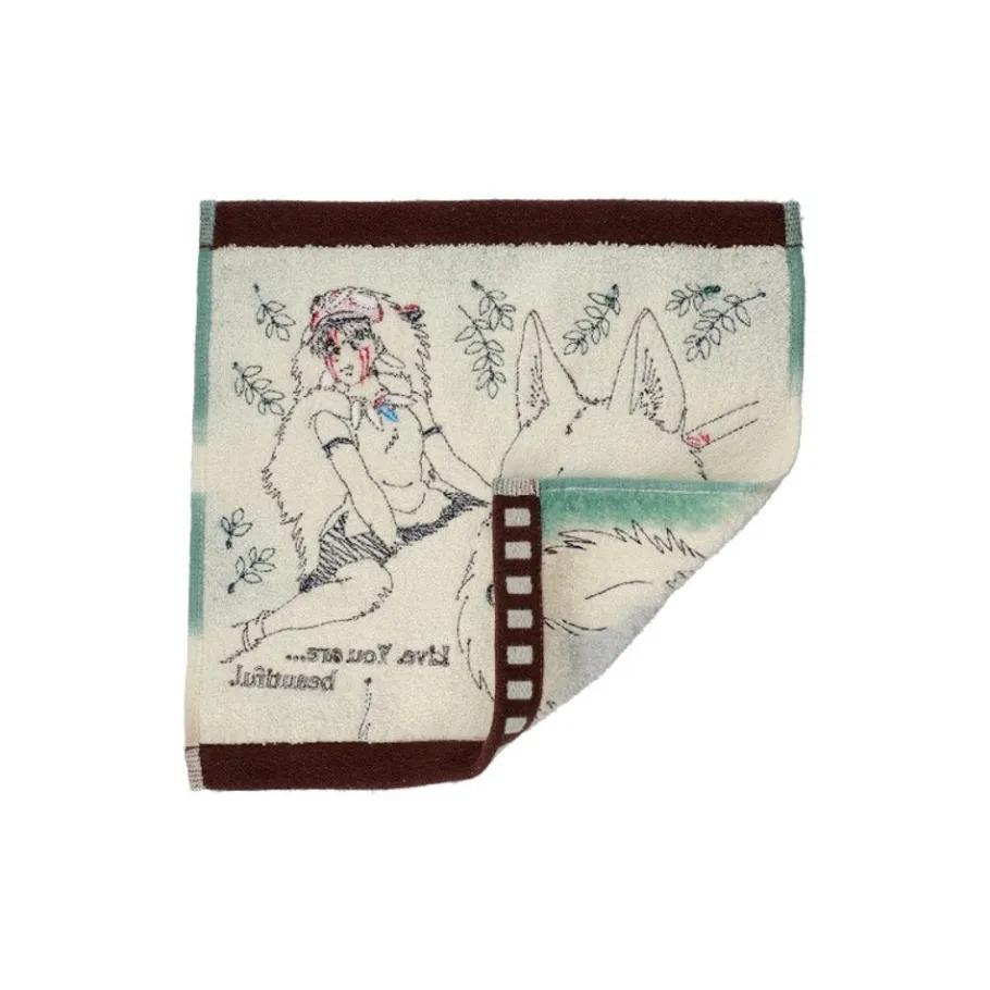 Maison Ghibli Mini Towel Celluloid San - Princess Mononoke Clearance