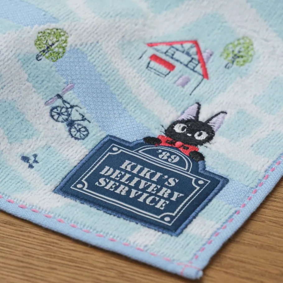 Maison Ghibli Mini Towel City Map 25X25 Cm - Kiki'S Delivery Service Clearance