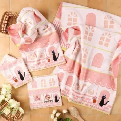 Maison Ghibli Mini Towel Jiji Street Corner 25X25 Cm - Kiki'S Delivery Service Online