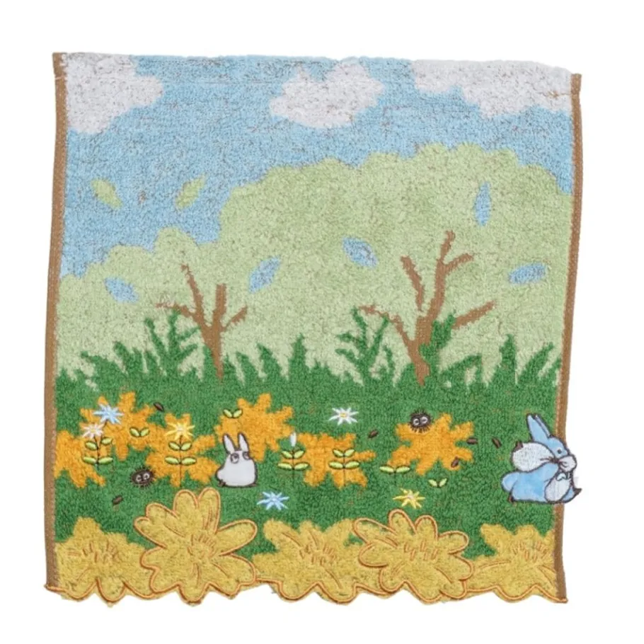 Maison Ghibli Mini Towel Medium & Small Totoro Racing 25X25 Cm - My Neighbor Totoro Outlet