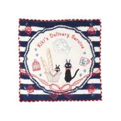 Maison Ghibli Mini Towel Navy Blue Striped 25X25 - Kiki'S Delivery Service Hot