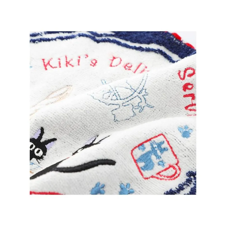 Maison Ghibli Mini Towel Navy Blue Striped 25X25 - Kiki'S Delivery Service Hot