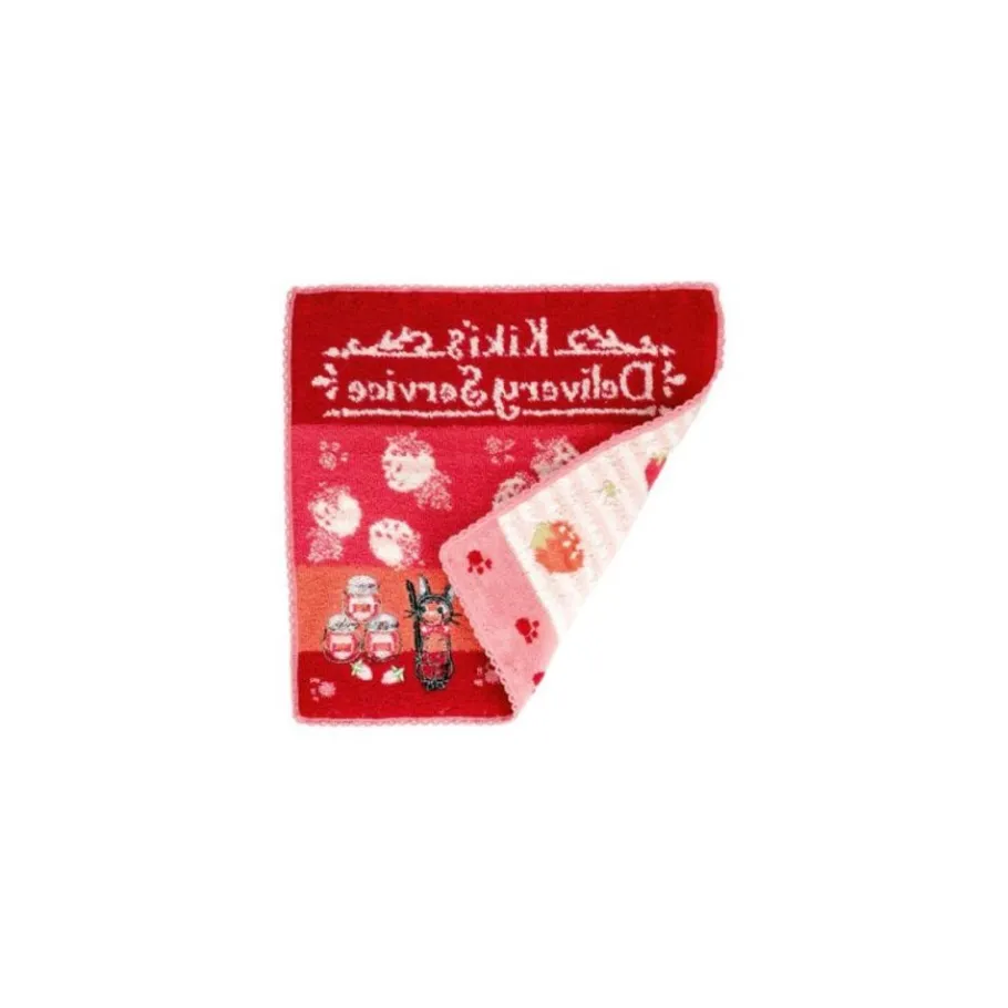 Maison Ghibli Mini Towel Pink Fruits Tea Time - Kiki'S Delivery Service 23 23 Cm