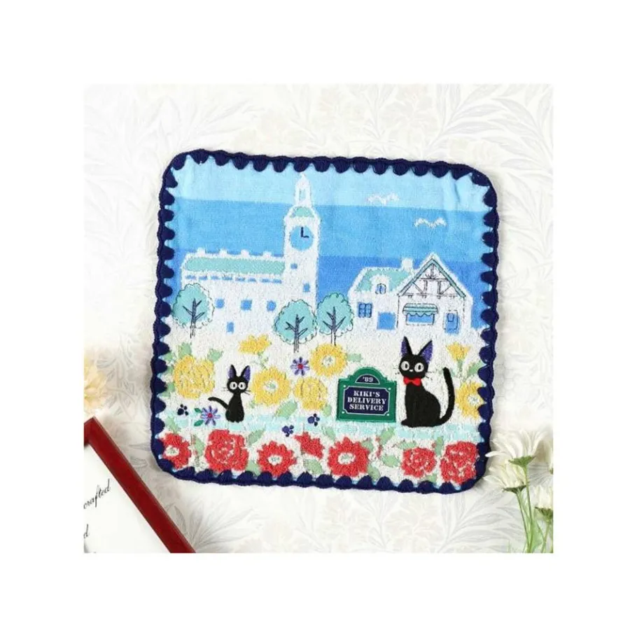 Maison Ghibli Mini Towel Streets Of Paris 25X25 Cm - Kiki'S Delivery Service Hot
