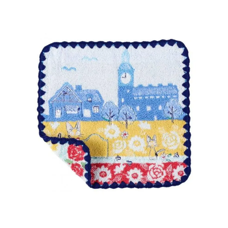 Maison Ghibli Mini Towel Streets Of Paris 25X25 Cm - Kiki'S Delivery Service Hot