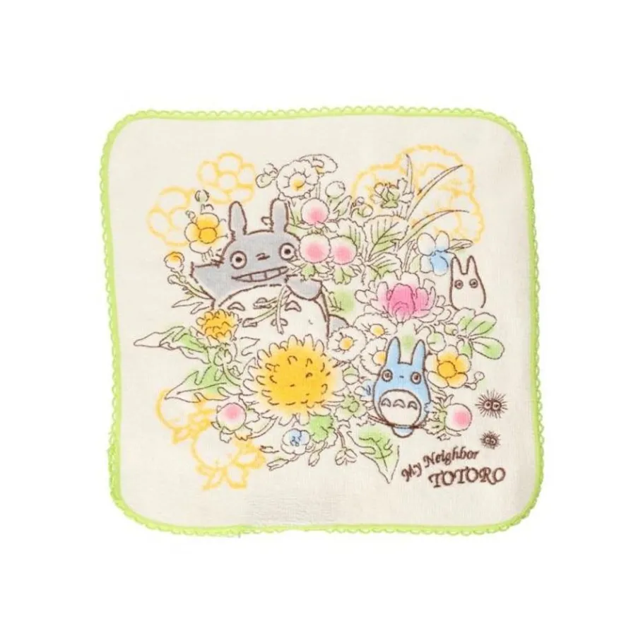 Maison Ghibli Mini Towel Totoro Bunch Of Spring Flowers 25X25 Cm - My Neighbor Toto Discount