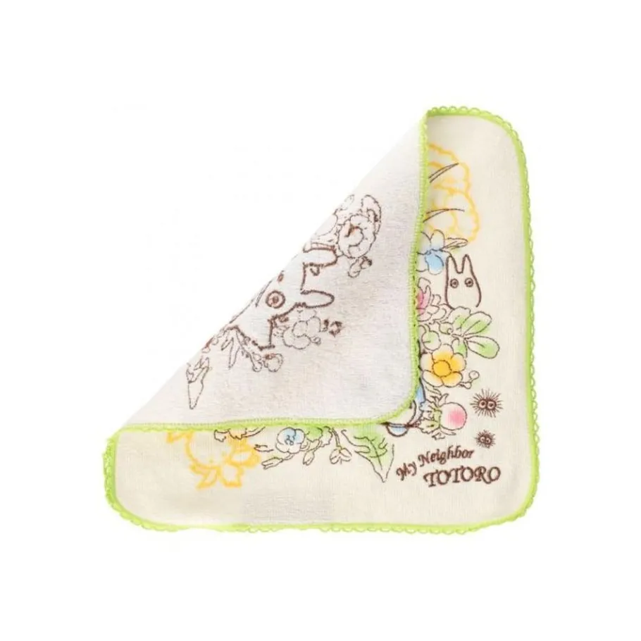 Maison Ghibli Mini Towel Totoro Bunch Of Spring Flowers 25X25 Cm - My Neighbor Toto Discount