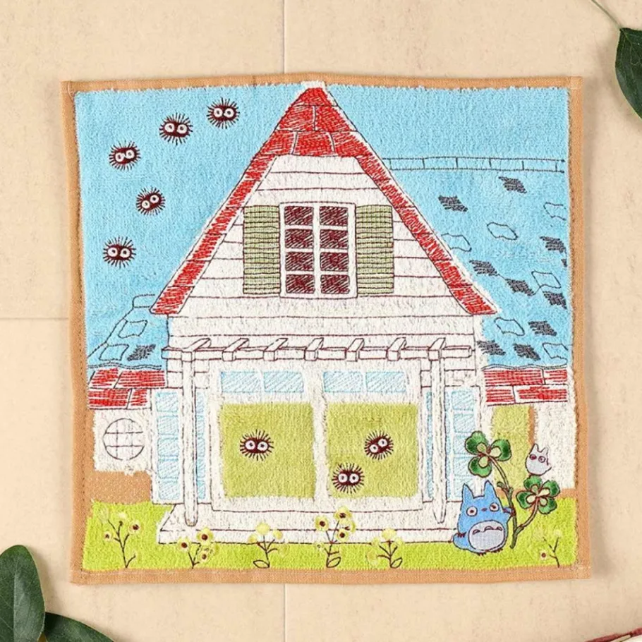 Maison Ghibli Mini Towel Totoro & Kusakabe House 25X25 Cm - My Neighbor Totoro