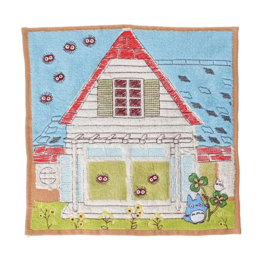Maison Ghibli Mini Towel Totoro & Kusakabe House 25X25 Cm - My Neighbor Totoro