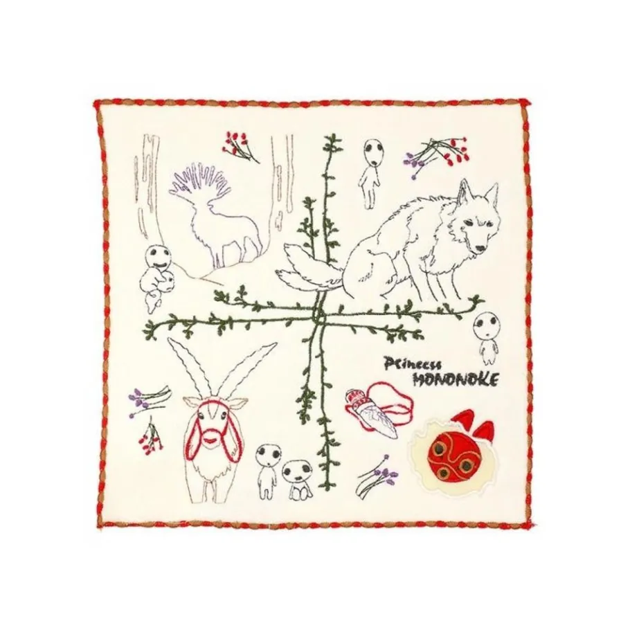 Maison Ghibli Mini Towel Tree Of The Forest Spirit 25 X 25 Cm - Princess Mononoke Online